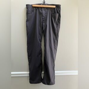 Prana Men’s Hiking Pants Slim Fit Dark Gray Men’s 36W x 32L #M4BN32312 Outdoor